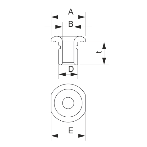 420-514-01R, THROUGH DECK LEAD,1-SIDED,MAX 